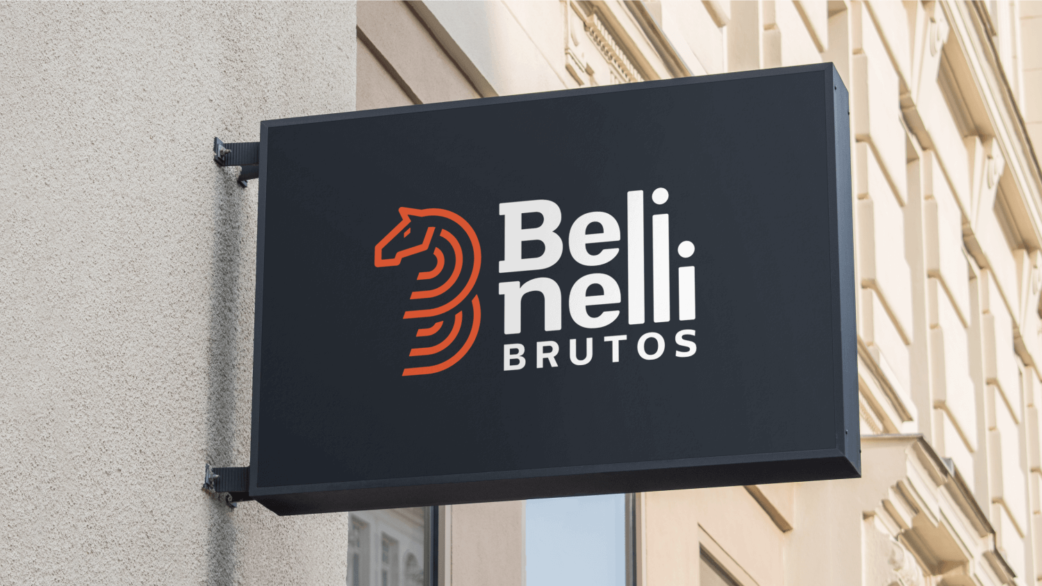 Belinelli logotipo Semi Joia Placa Suspensa