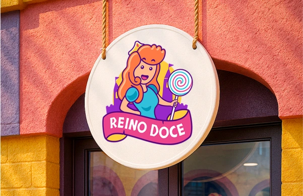 Miniatura reino doce mockup