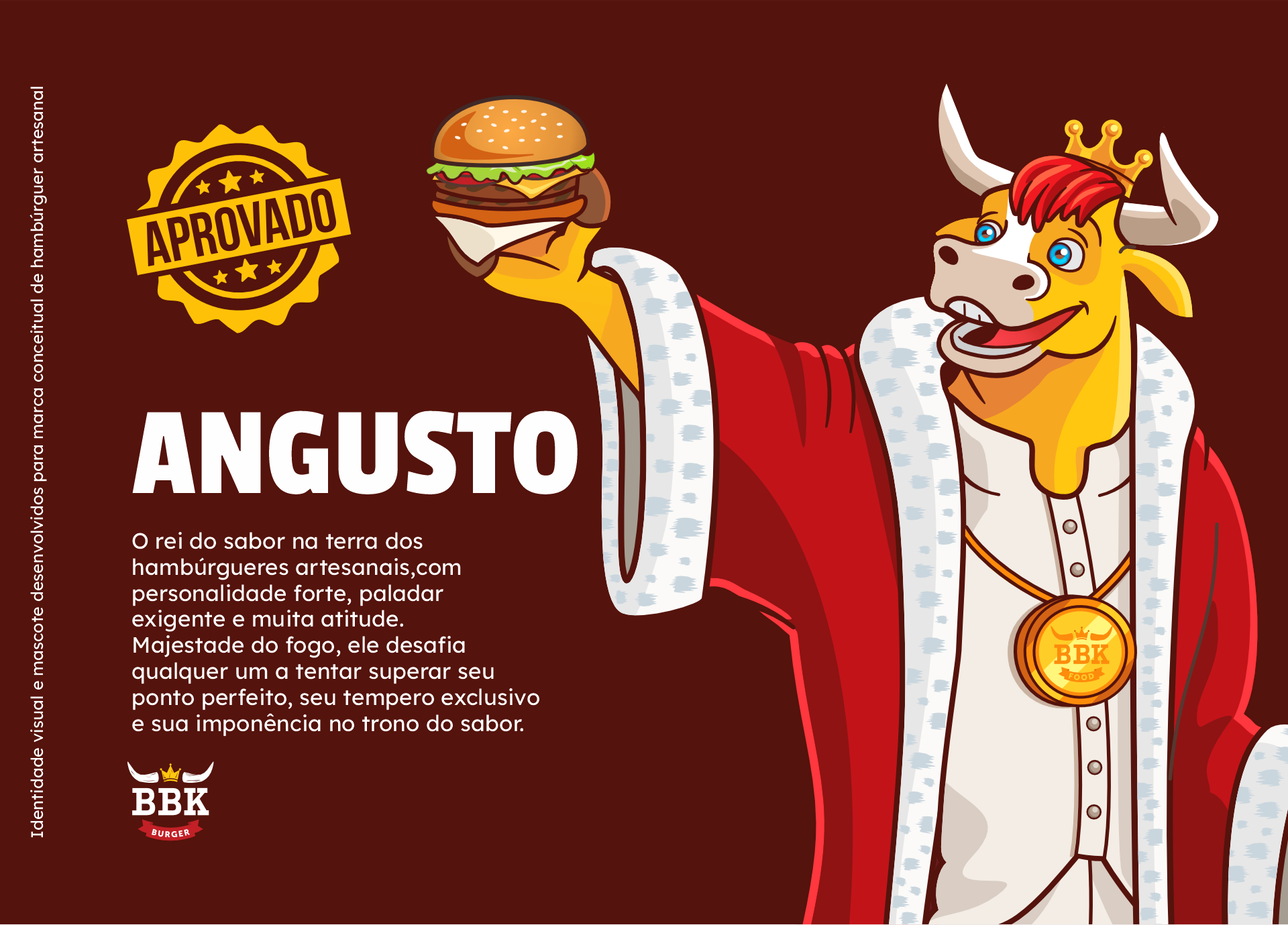 BBK Angusto Mascote Hamburger artesanal