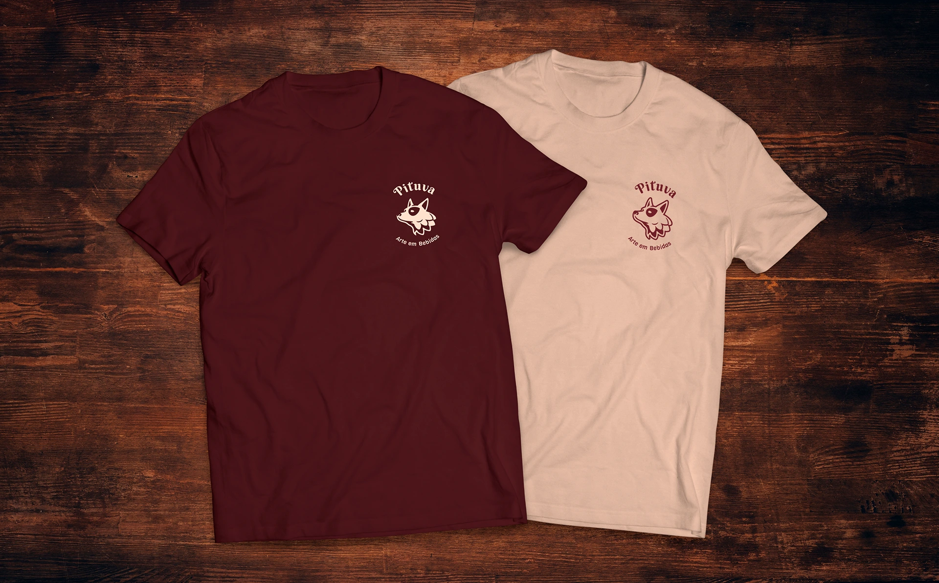 Logotipo Pituva Cerveja Artesanal Camiseta Uniforme