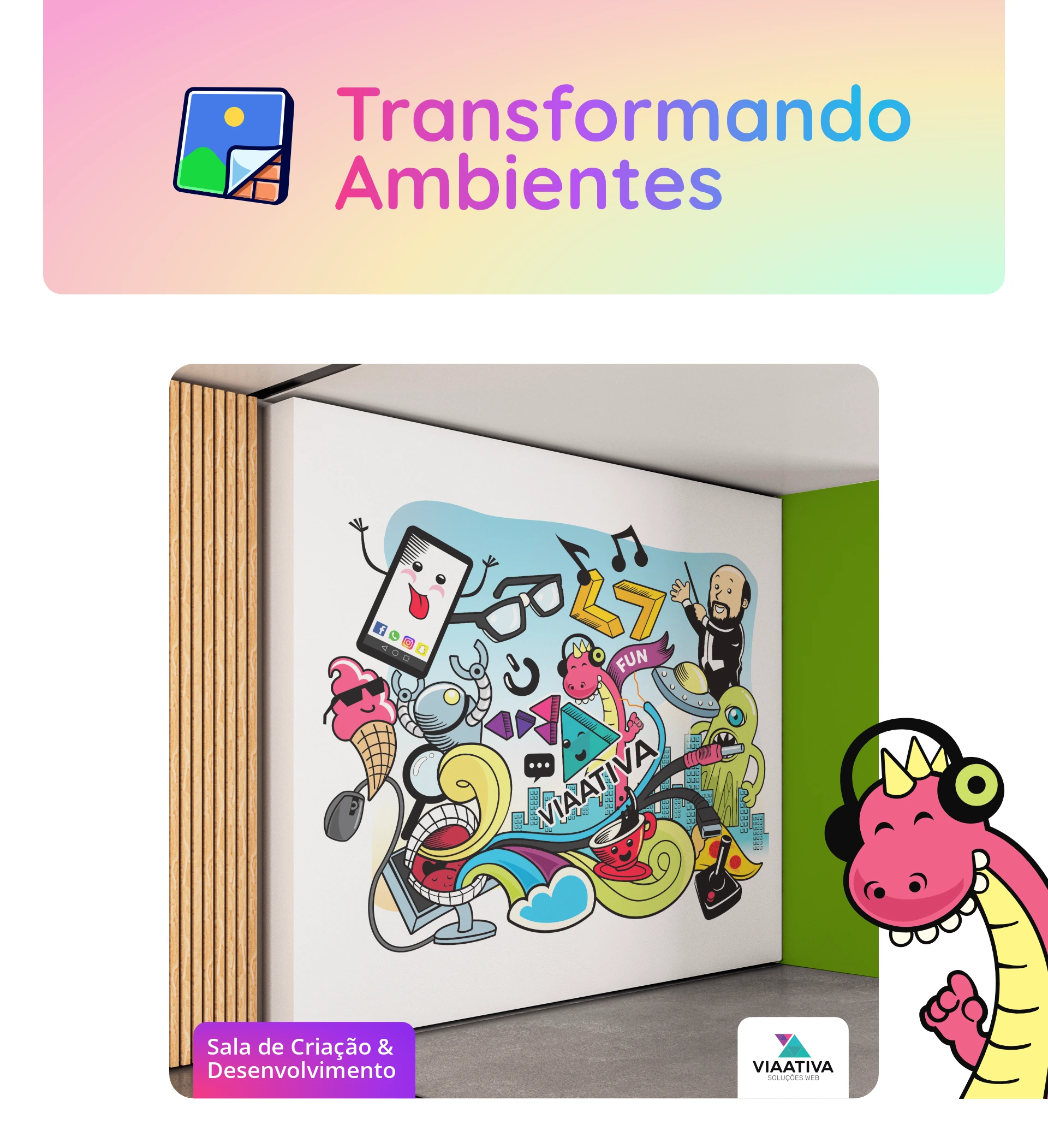 Via Ativa Papel de Parede Desenvolvedor ilustração